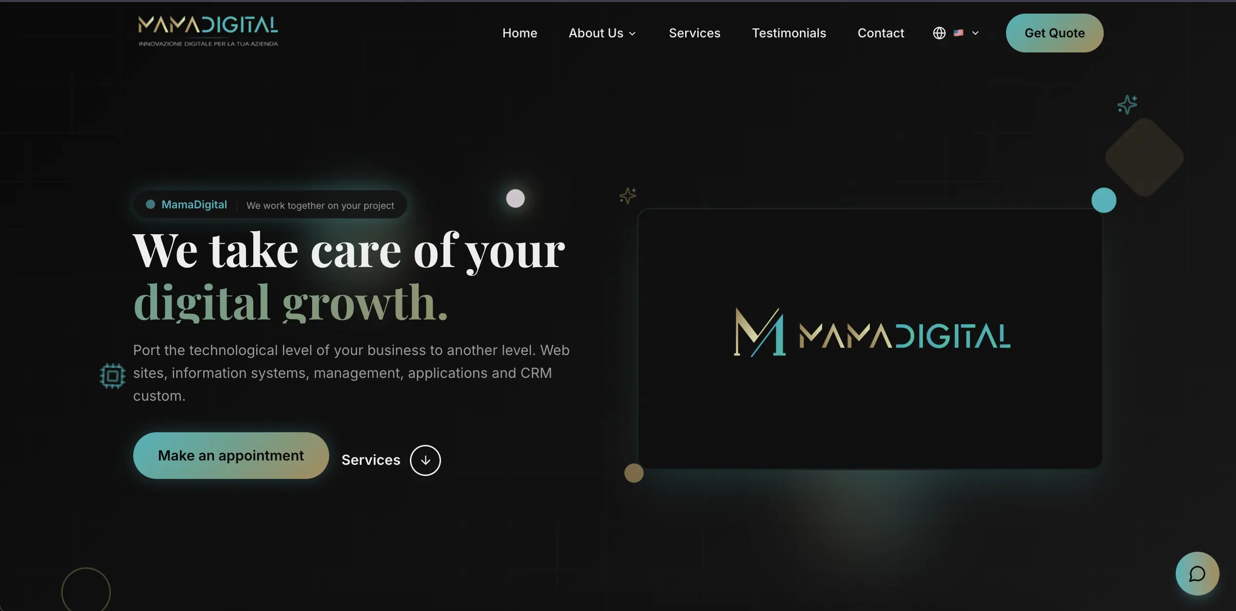 MamaDigital Company Website